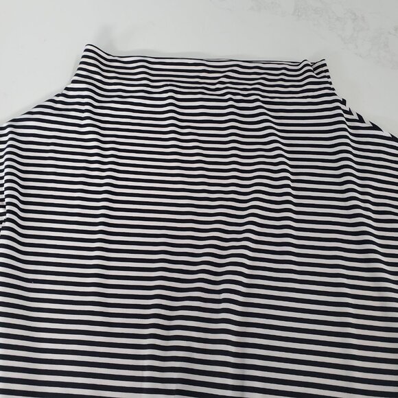 OMO Norma Kamali Black & White Stripe Maxi Stretch Straight Dress  Small/Medium - Picture 6 of 10